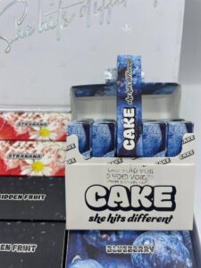 Blueberry cake disposable